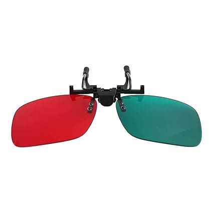 Red Green Glasses, Right Red Clip On Left Green Amblyopia Red Green ...