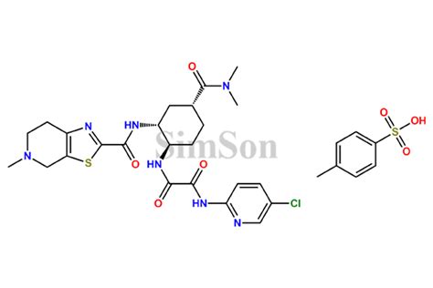 Edoxaban Isomer 3 p-Toluenesulfonate Salt | CAS No- 1255529-24-8 ...