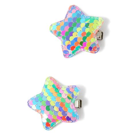 Buy 2X Sequin Star Salon Clips Online - Accessorize India