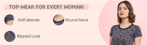 Buy VIMAL JONNEY Women Regular Fit Tshirts Multicolored Medium Pack of ...