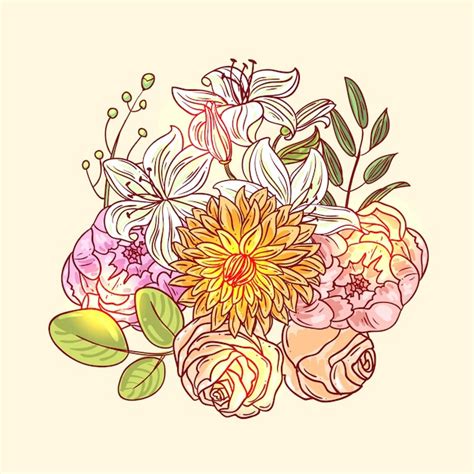 Decorative floral pattern | Premium Vector