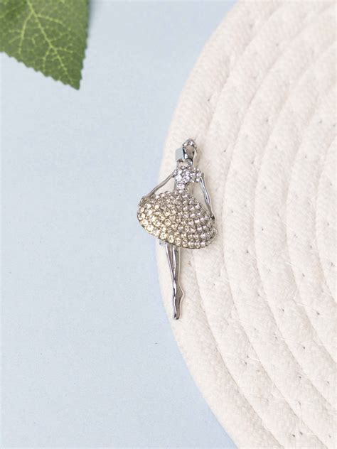 Crystal Ballerina Brooch
