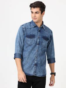 Denim Shirts - Buy Denim Mens Shirts Online at Best Prices In India ...