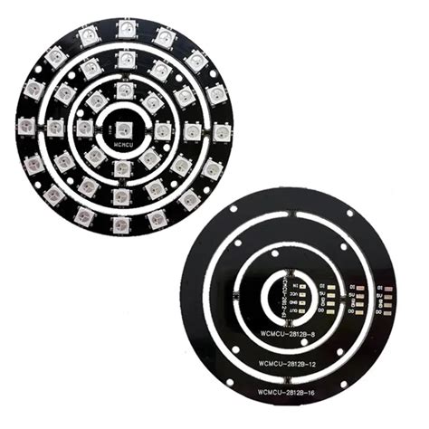 37-Bit WS2812B 5050 RGB LED Full-Color Drive Color Lamp Module Board