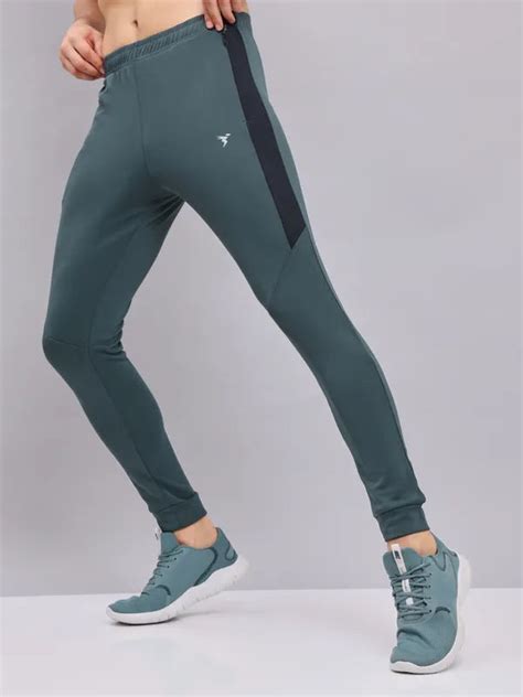 Men Melange Slim Fit Trackpants with TECHNO DRY