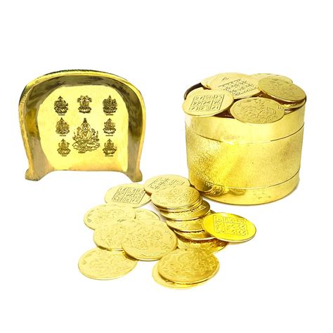 Ayyappan Traders Lakshmi Kubera Padi with Lakshmi Kuber Coins and ...