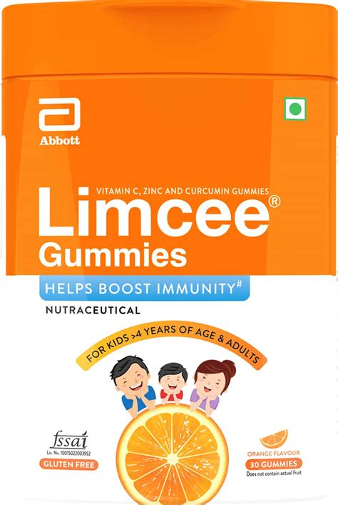 Buy Limcee Orange Flavour Bottle Of 30 Gummies Online & Save Up to 24% ...