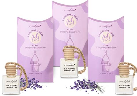 Aromahpure Premium Car Perfume Hanging Pod |10 ML |Lavender Fragrance ...