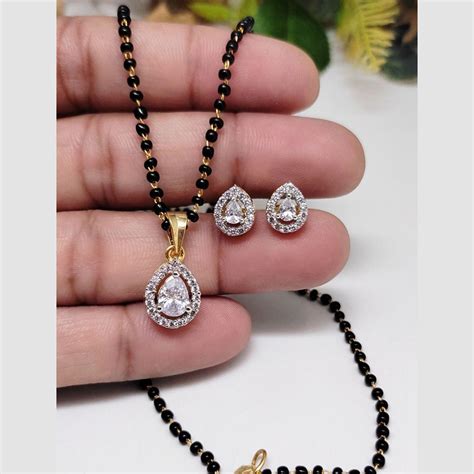 Aamrapali Gold Plated Austrian Stone Mangalsutra – JewelEMarket