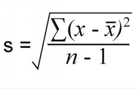 Formula of standard deviation in statistics - Brainly.in