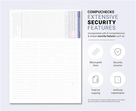 Buy 1000 High Security Blank Check Stock - Checks on Top Compatible ...