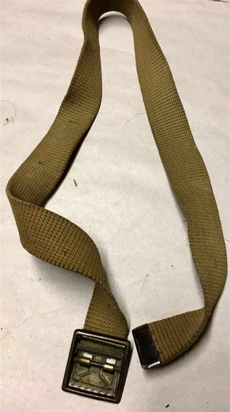 US Army WWII Web Trouser Belt - Enemy Militaria