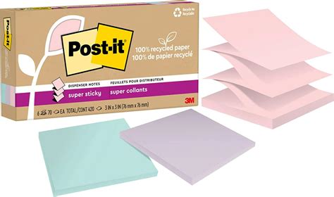 Post-it 100% Recycled Paper Super Sticky Pop-up | Ubuy India