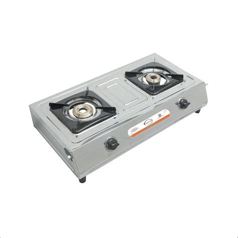 KitchenCraft Stainless Steel High Efficiency 2 Burner Gas Stove | LPG ...