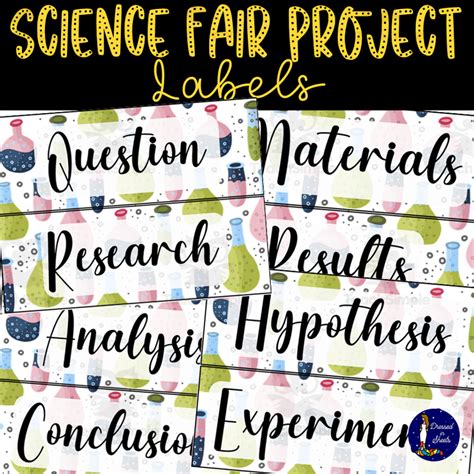 Science Fair Project Labels by Teach Simple