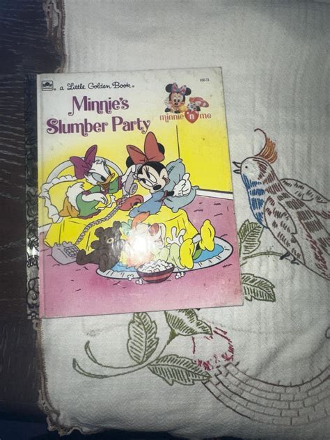 Little Golden Book Minnies Slumber Party Copyright 1990 Junk Journal ...