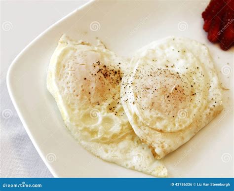 Eggs Over Easy stock photo. Image of overeasy, fried - 43786336