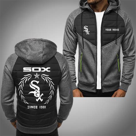 Chicago White Sox Padded Cotton Zip-Up Hoodie - Nousty
