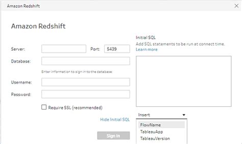 Initial SQL Tableau Prep 的图像结果