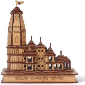 DARIDRA BHANJAN Ayodhya Ram Mandir 3D Model Wooden Temple Decorative ...