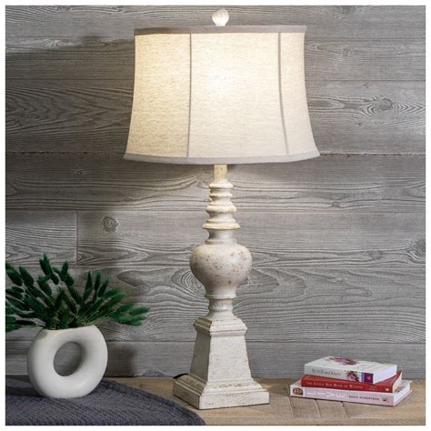 Distressed White Finial Lamp | Hobby Lobby | 338624