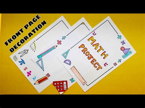 Image result for Math Project File Design