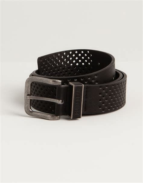 Pull&bear Imitation Leather Belt in Black for Men | Lyst