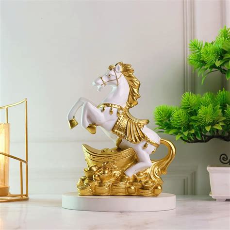 Buy Radhey Krishna Craft Polyresin Fengshui Vastu Horse Statue ...
