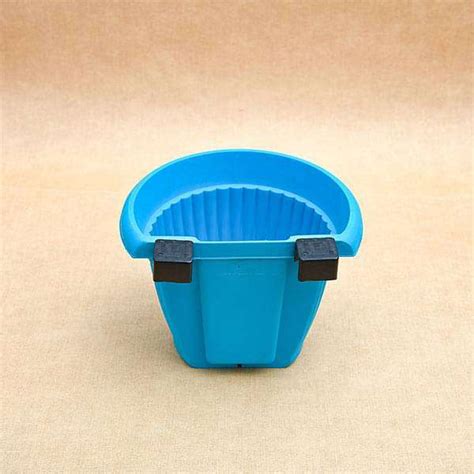 Buy 7.9 inch (20 cm) Bello Railing D Shape plastic Planter (Sky Blue ...