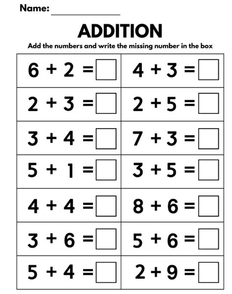 Image result for Mathematics Addition Worksheets