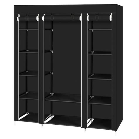 Winado Black Steel Clothing Rack LO113028078 at Lowes.com