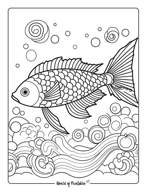 Printable Fish Coloring Pages