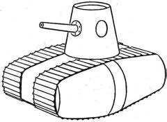 怎么画坦克简单又好看 坦克简笔画图片 - 巧巧手抄报简笔画