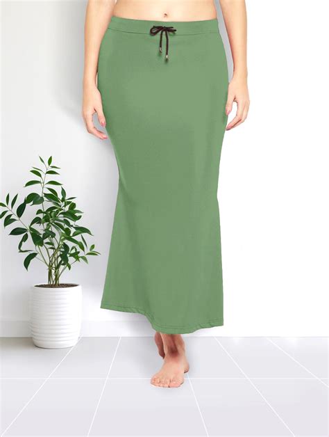 Stretchable saree shapewear in olive green – Nonita Fashion