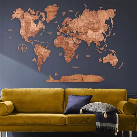 World Map Wall Art 的图像结果