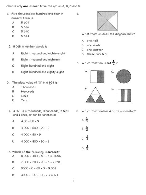 Image result for Year 5 Math Test Problem