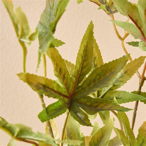 Buy Botanical Fabric Artificial Maple Leaf Stem - 80cm from Home Centre ...