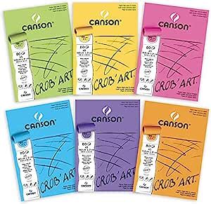 Canson Crob'Art 96 GSM Light Grain A3 Paper Pad(White, 80 Sheets ...