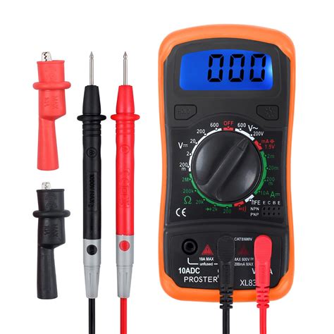 Buy Proster Digital Multimeter with Backlight LCD Display for AC DC ...