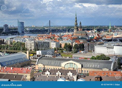 Capital City of Latvia Riga. Stock Image - Image of dome, capital: 43744199