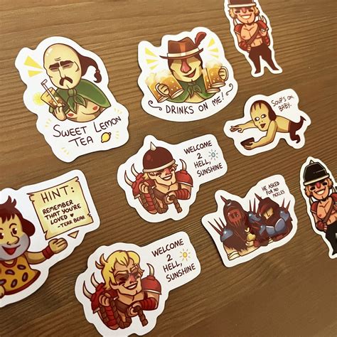 Stickers Lisa the Painful Buzzo Olan Hoyt Nern Guan Terry Hintz Rando ...