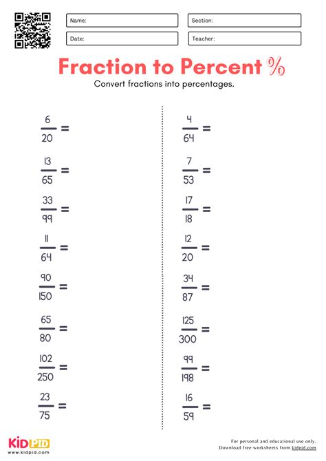 Writing Fractions As Percents