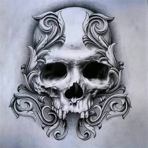 Pin on | Skull art tattoo, Skulls drawing, Skull tattoo design