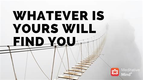 🔮 Embracing the Power of Destiny: Whatever is Yours Will Find You 👀 ...