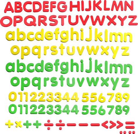 SpriteGru 123 PCs Magnetic Form Letters and Numbers India | Ubuy