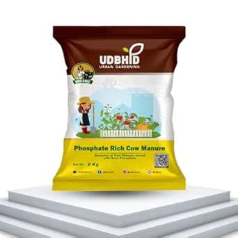 Udbhid Phosphate Organic Cow Manure 2Kg, (100% Organic Fertilizer for ...