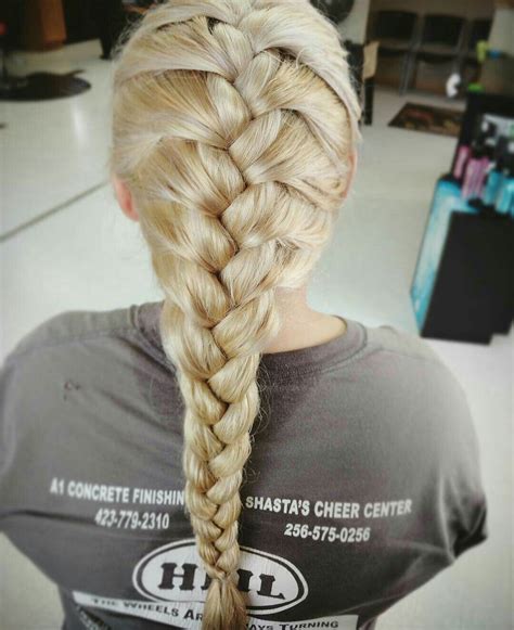 Braided blonde | French braid, Plaits, Hair styles