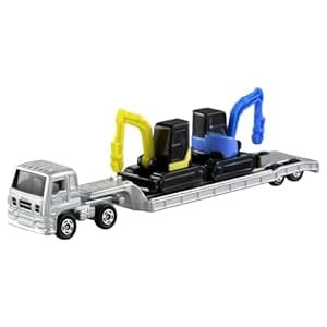 Long Tomica No142 Isuzu Giga Heavy Equipment Carrier : Amazon.in: Toys ...