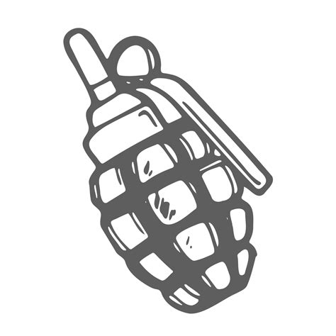 Doodle style pineapple hand grenade illustration in vector format ...