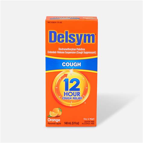 Delsym Adult Liquid, Orange with Dosage Cup, 5 oz.